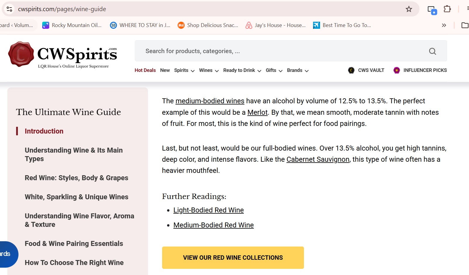 CWS wine pillar page
